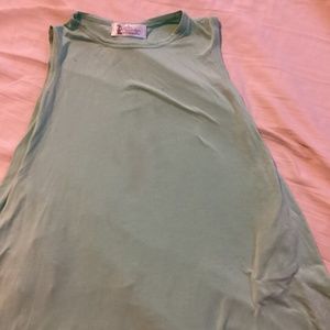 Children Green Sleeveless Dress